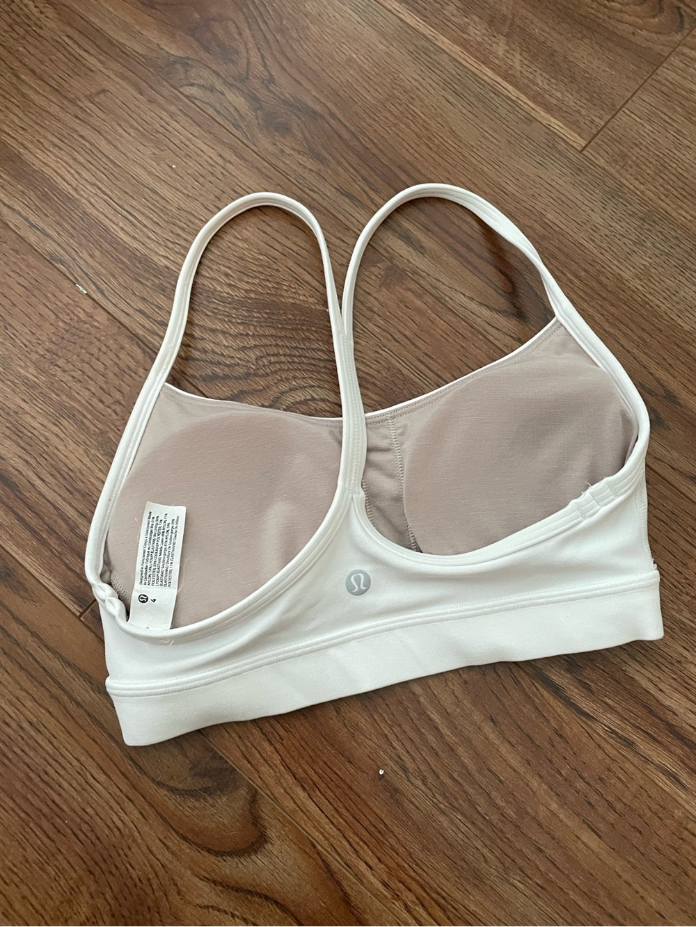 Lululemon White flow y bra